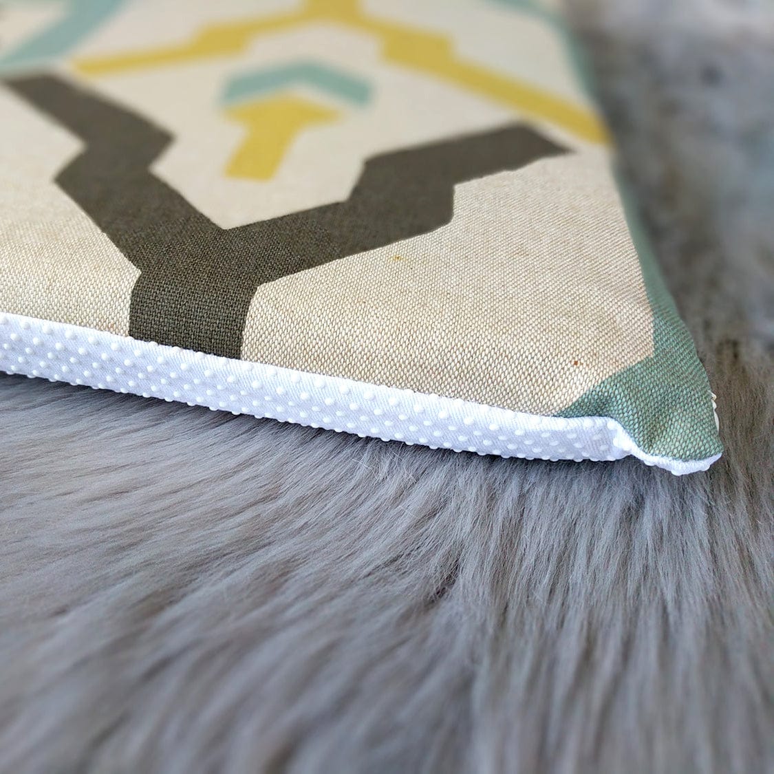 Rockin Cushions IKEA Bench Pad SALE  Beige-Gray Geometric Pattern IKEA Bench Pad Slipcover