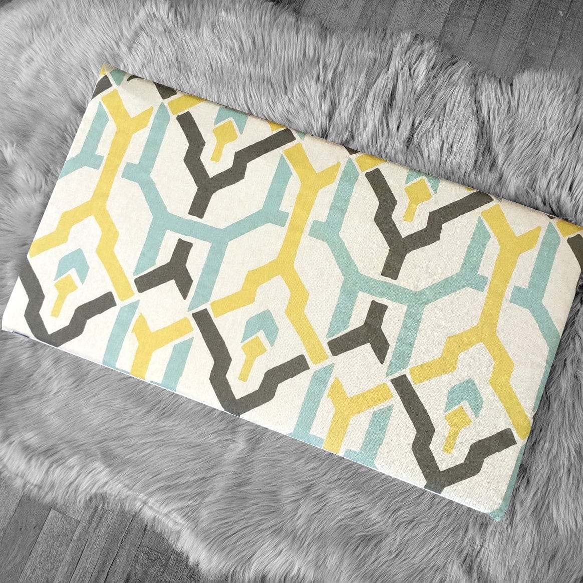 Rockin Cushions IKEA Bench Pad SALE  Beige-Gray Geometric Pattern IKEA Bench Pad Slipcover