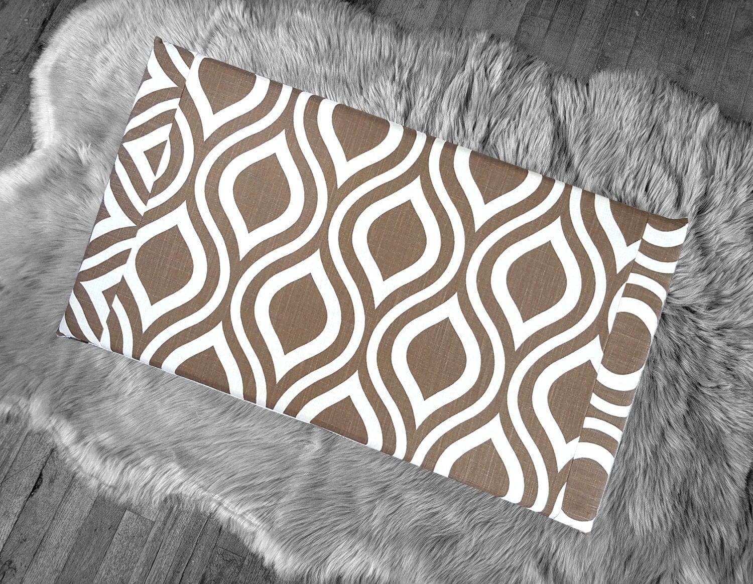 Rockin Cushions IKEA Bench Pad SALE IKEA Bankkamrat, Hemmahos, Stuva Bench Pad Cover  70's Brown Wavy