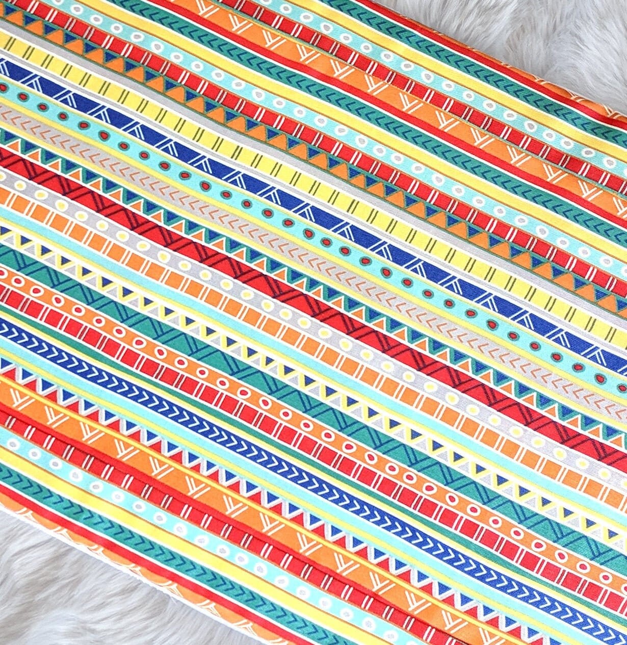 Rockin Cushions IKEA Bench Pad SALE IKEA Bankkamrat, Hemmahos, Stuva Bench Pad Cover  Colorful Fiesta Stripe