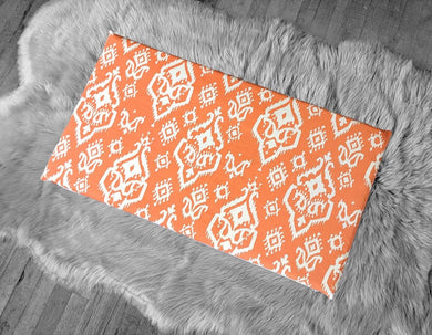 Rockin Cushions IKEA Bench Pad SALE IKEA Bankkamrat, Hemmahos, Stuva Bench Pad Cover  Orange Indian Ikat Print