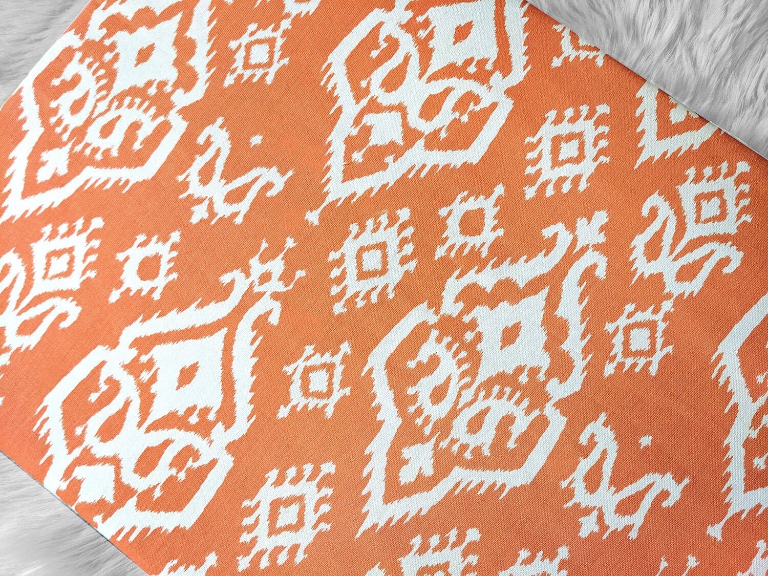 Rockin Cushions IKEA Bench Pad SALE IKEA Bankkamrat, Hemmahos, Stuva Bench Pad Cover  Orange Indian Ikat Print