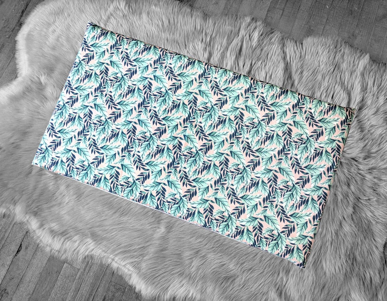 Rockin Cushions IKEA Bench Pad SALE IKEA Bankkamrat, Hemmahos, Stuva Bench Pad Cover Pink Green Leaf Print