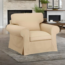Load image into Gallery viewer, Rockin Cushions IKEA Ektorp Sofa IKEA EKTORP Armchair Slip Cover, Solid Beige