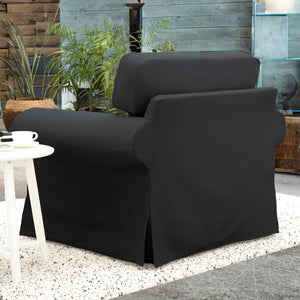 Rockin Cushions IKEA Ektorp Sofa SALE IKEA Ektorp Armchair Sofa Slip Cover, Solid Linen Black