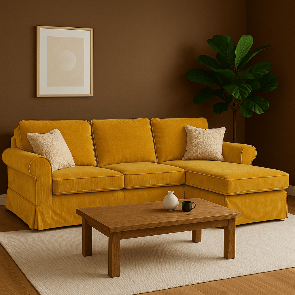 Rockin Cushions IKEA Ektorp Sofa Slipcover for IKEA Ektorp Sofa – Cotton, Velvet & Performance Fabrics, Made-to-Order