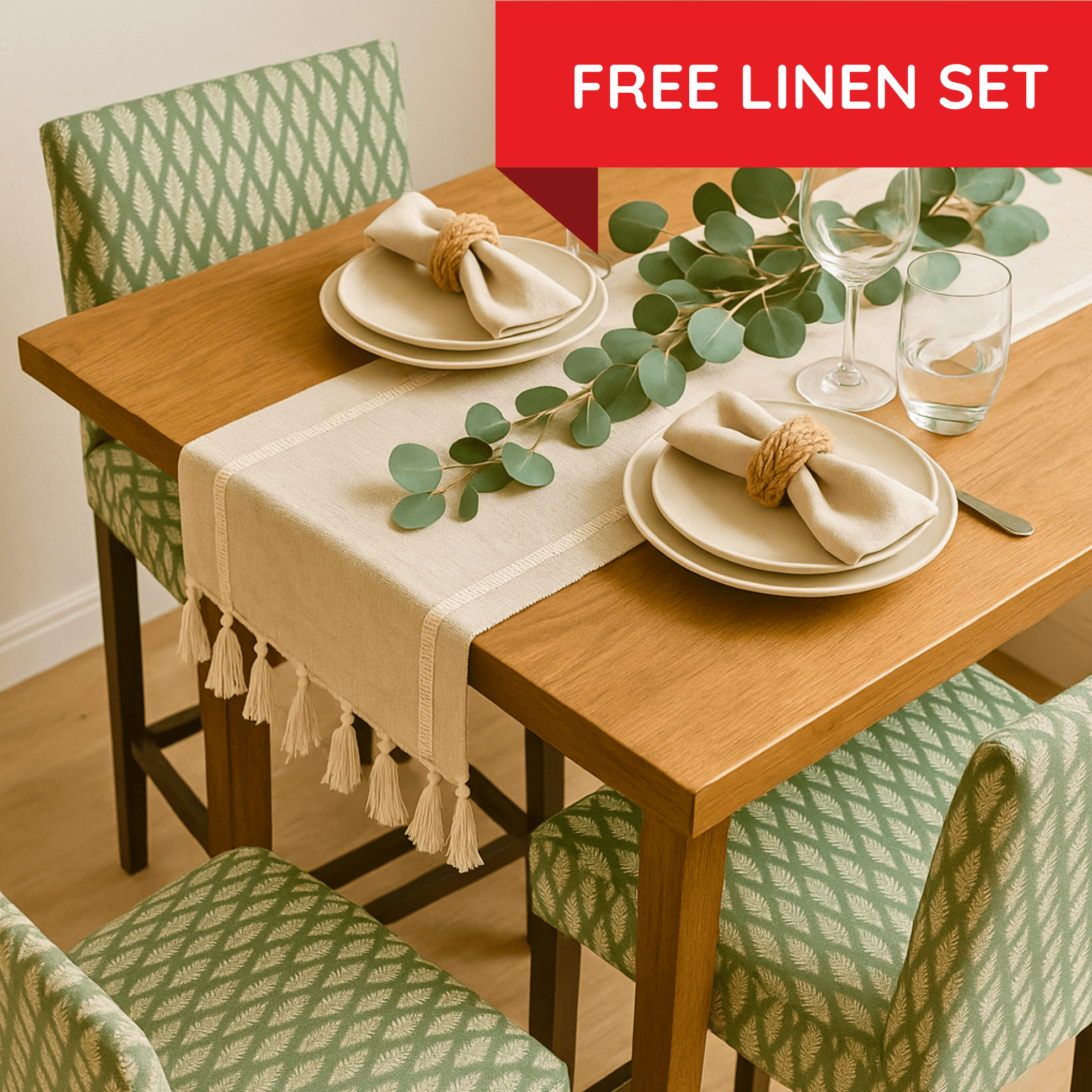 Rockin Cushions IKEA Henriksdal Barstool 2 Pack, Leaf Sage Green Barstool Covers, Compatible with IKEA Henriksdal