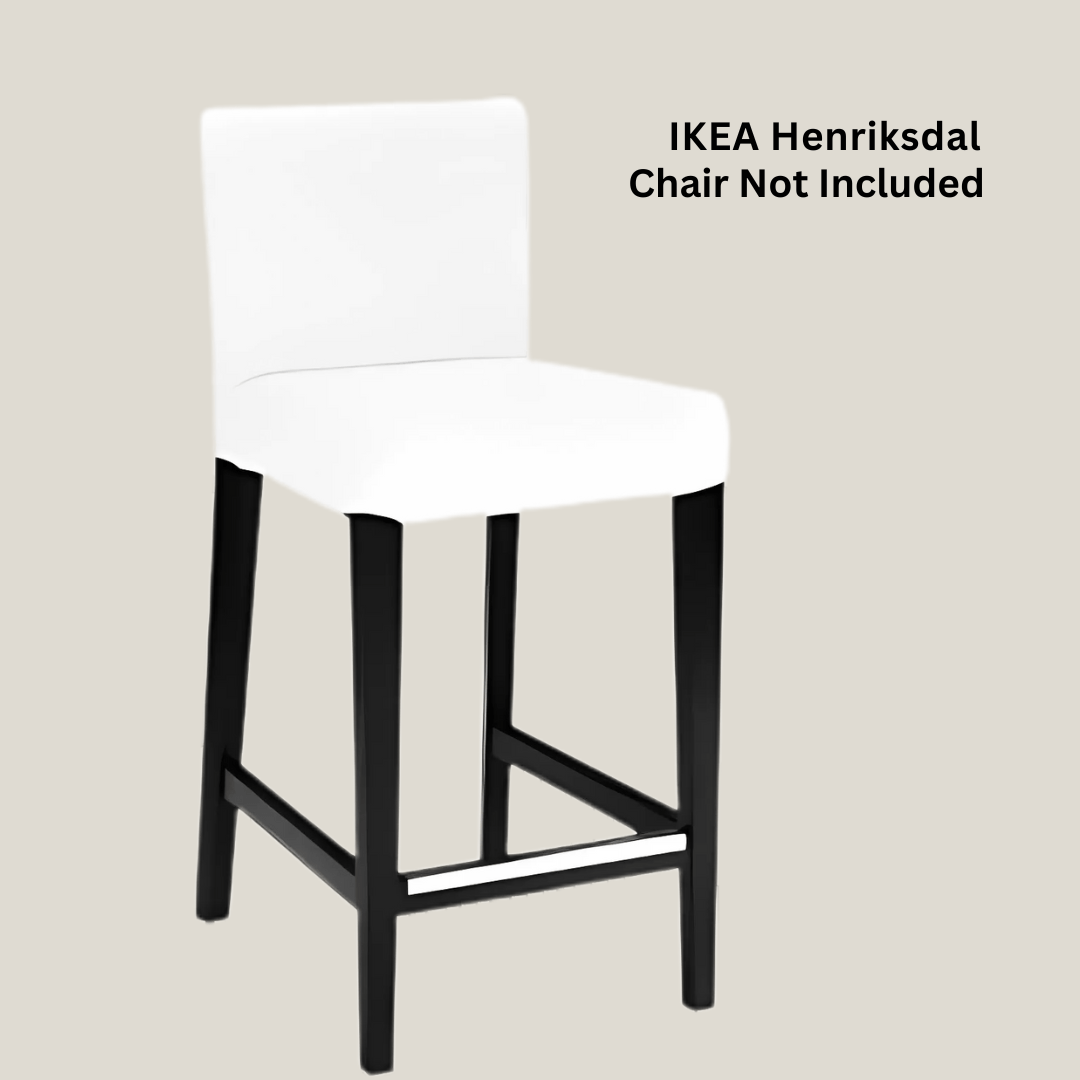 Rockin Cushions IKEA Henriksdal Barstool Black Check Barstool Covers, Compatible with IKEA Henriksdal, Set of 2