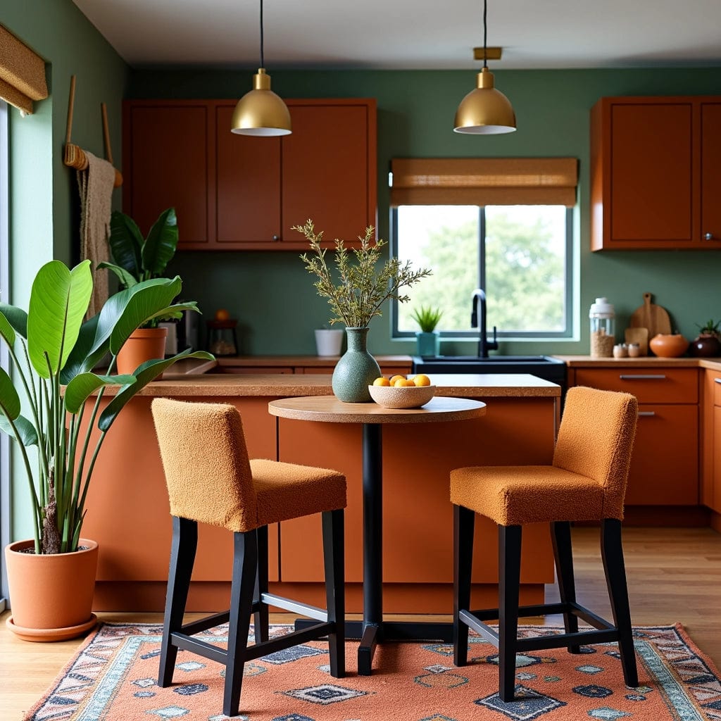 Rockin Cushions IKEA Henriksdal Barstool SALE 2 Pack, Boucle Cinnamon Brown Shearling Barstool Covers, Compatible with IKEA Henriksdal