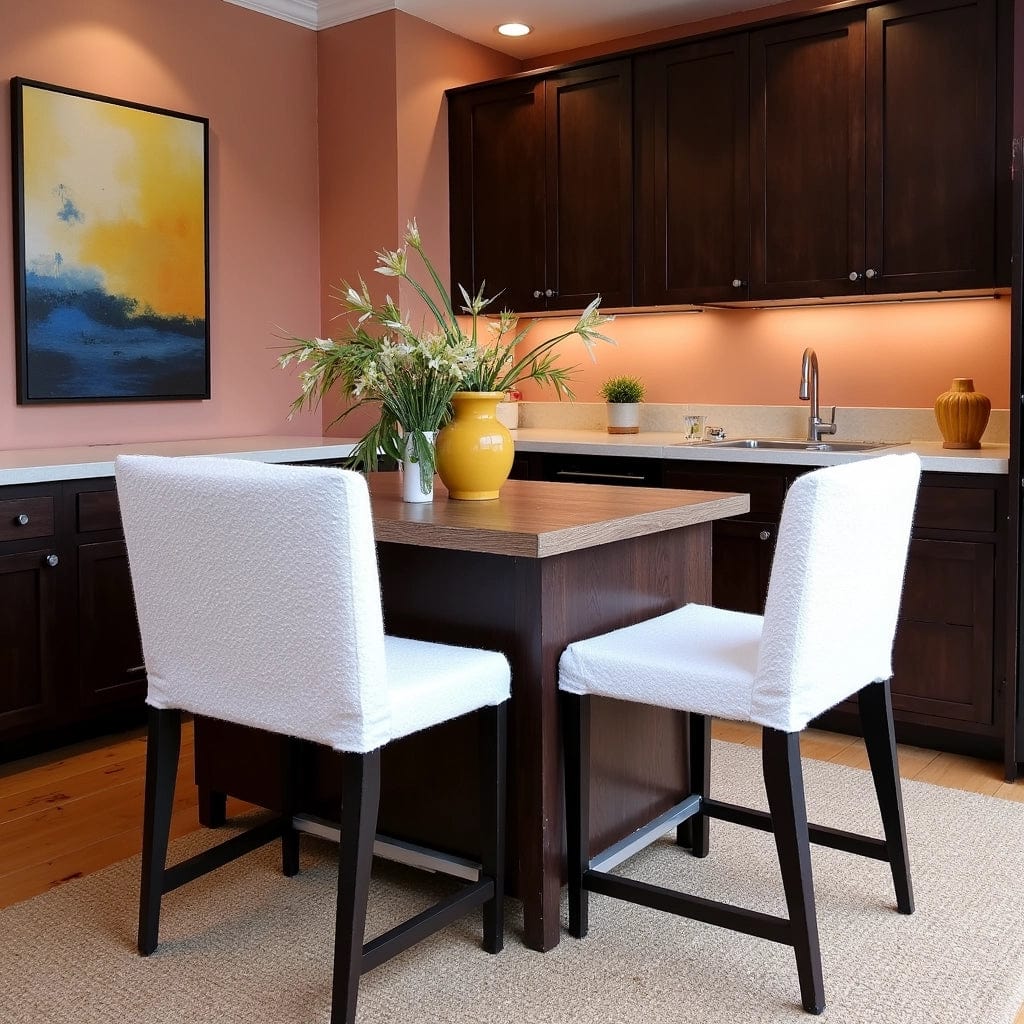 Rockin Cushions IKEA Henriksdal Barstool SALE 2 Pack, Boucle Shearling Natural White Barstool Covers, Compatible with IKEA Henriksdal