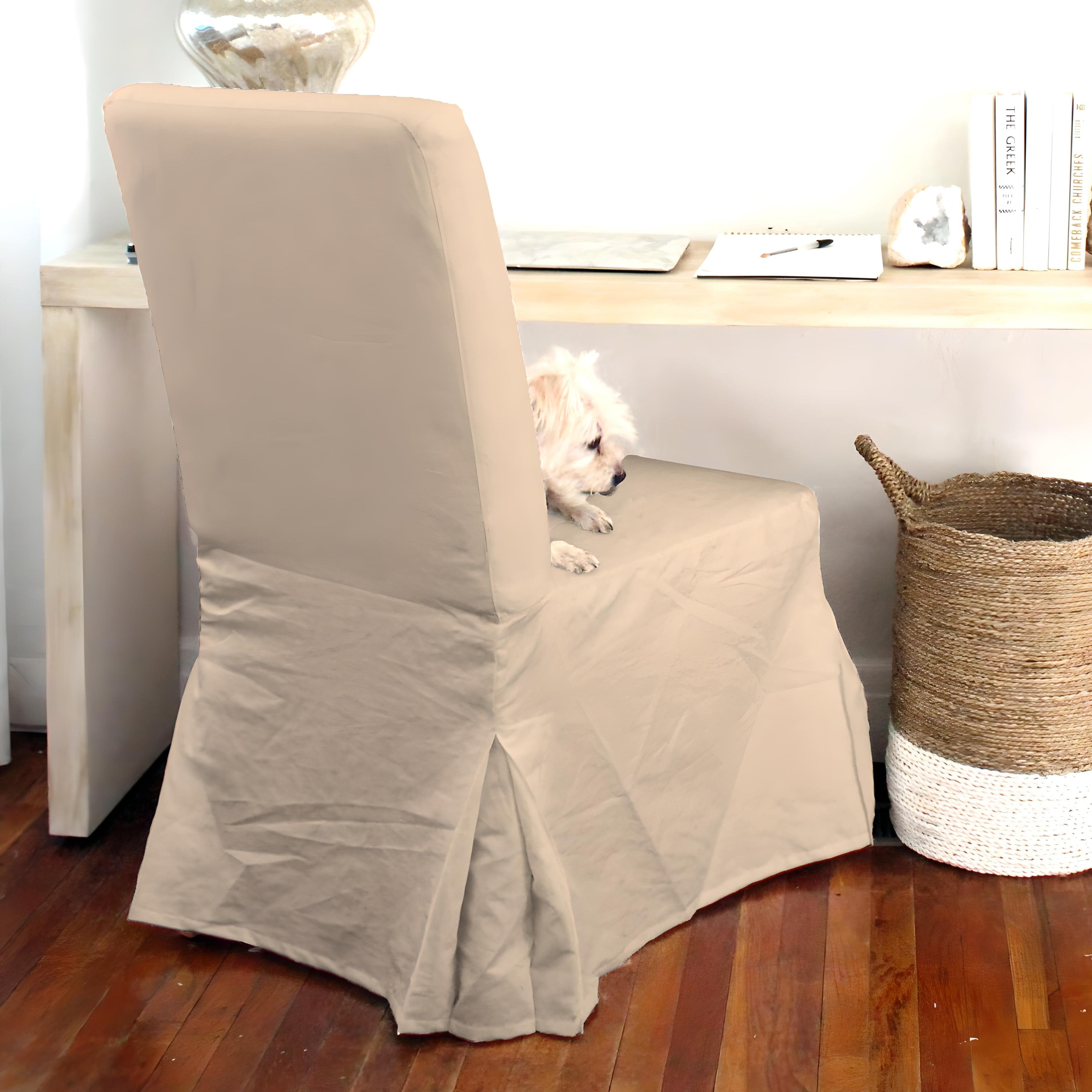 Rockin Cushions IKEA Henriksdal Dining IKEA HENRIKSDAL Slip Cover, Beige Linen Floor Length
