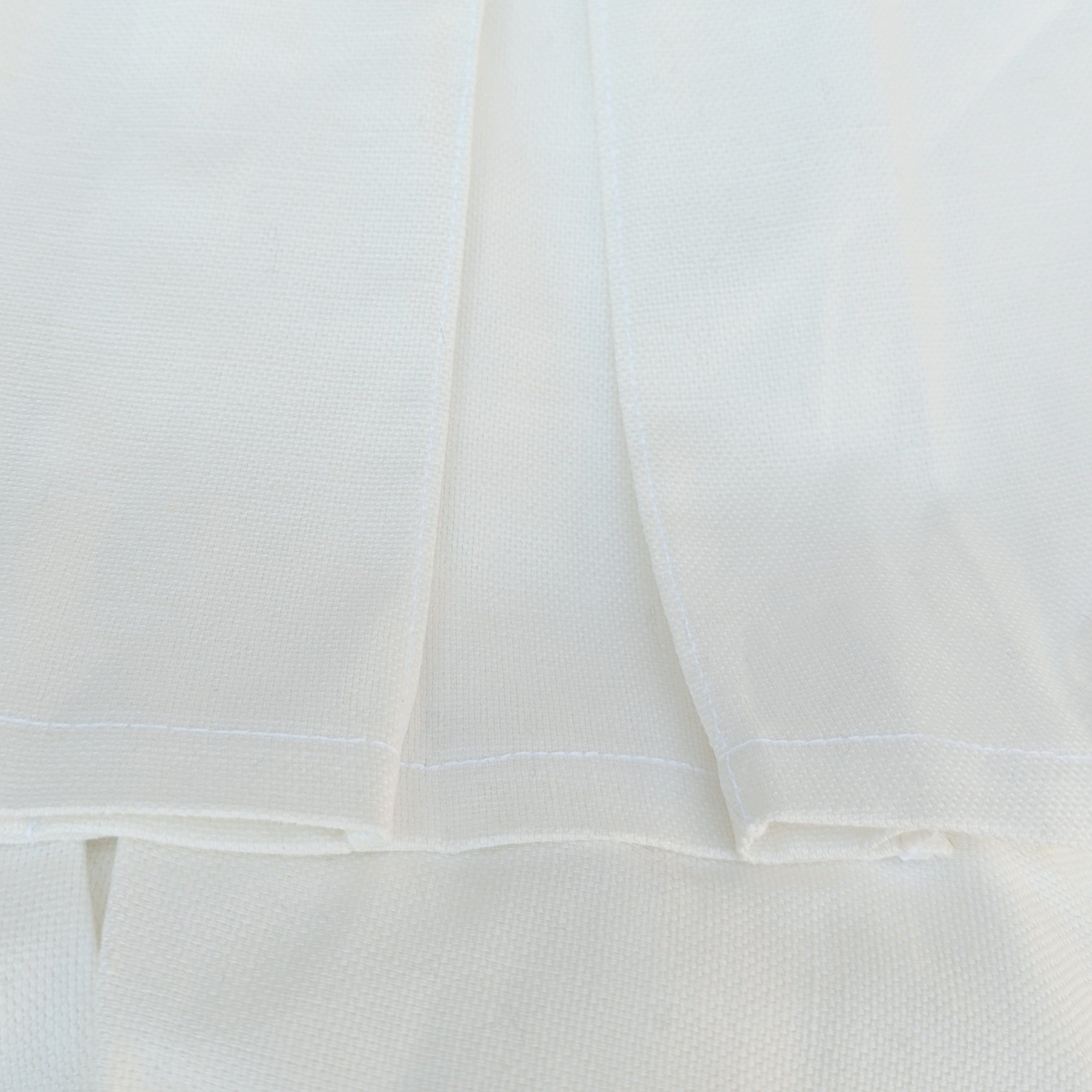 Rockin Cushions IKEA Henriksdal Dining IKEA HENRIKSDAL Slip Cover, White Linen Canvas Floor Length