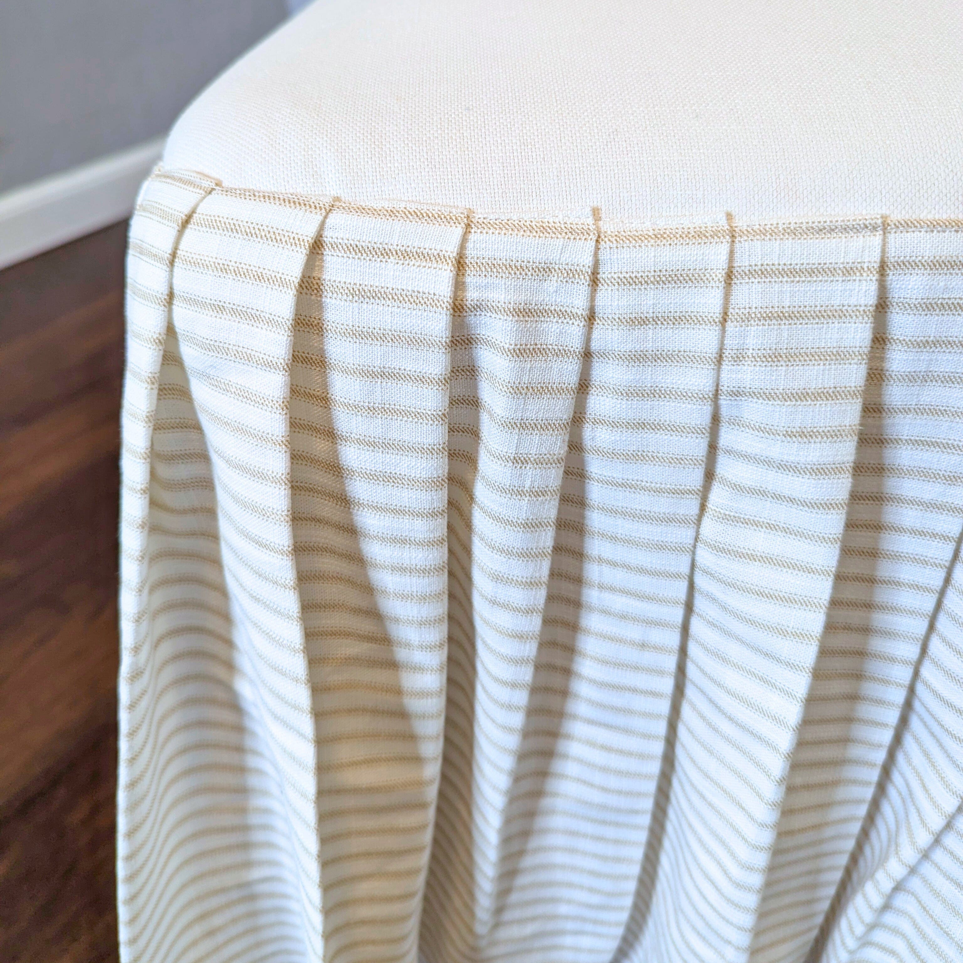 Rockin Cushions IKEA Henriksdal Dining Regular 2 Pack Solid White European Linen Canvas Dining Chair Cover, Compatible with IKEA Henriksdal