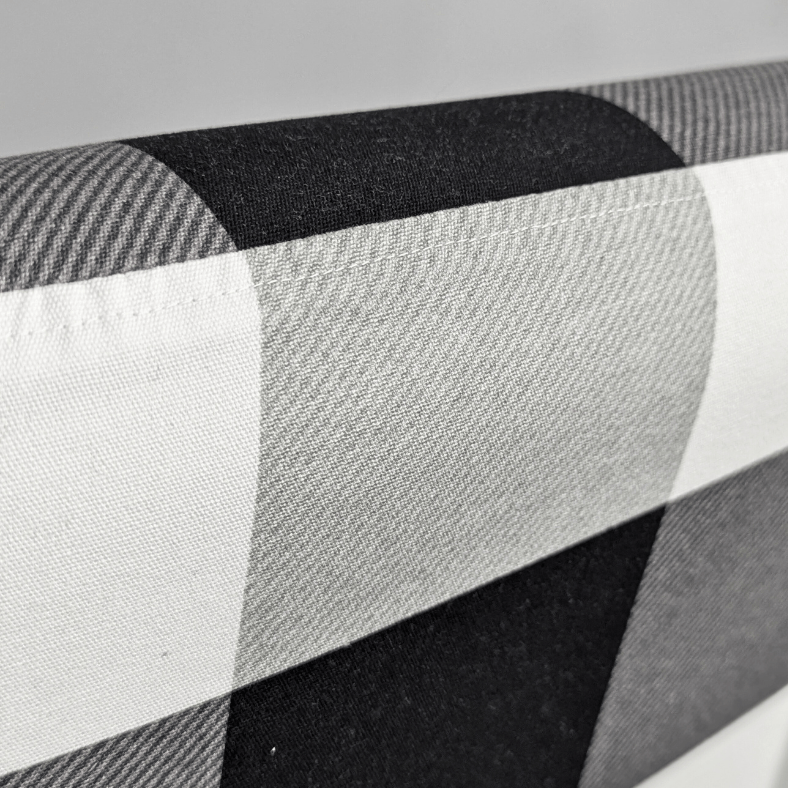 Rockin Cushions IKEA Henriksdal Dining Regular Buffalo Check Black White Dining Chair Covers, Compatible with IKEA Henriksdal, Set of 2