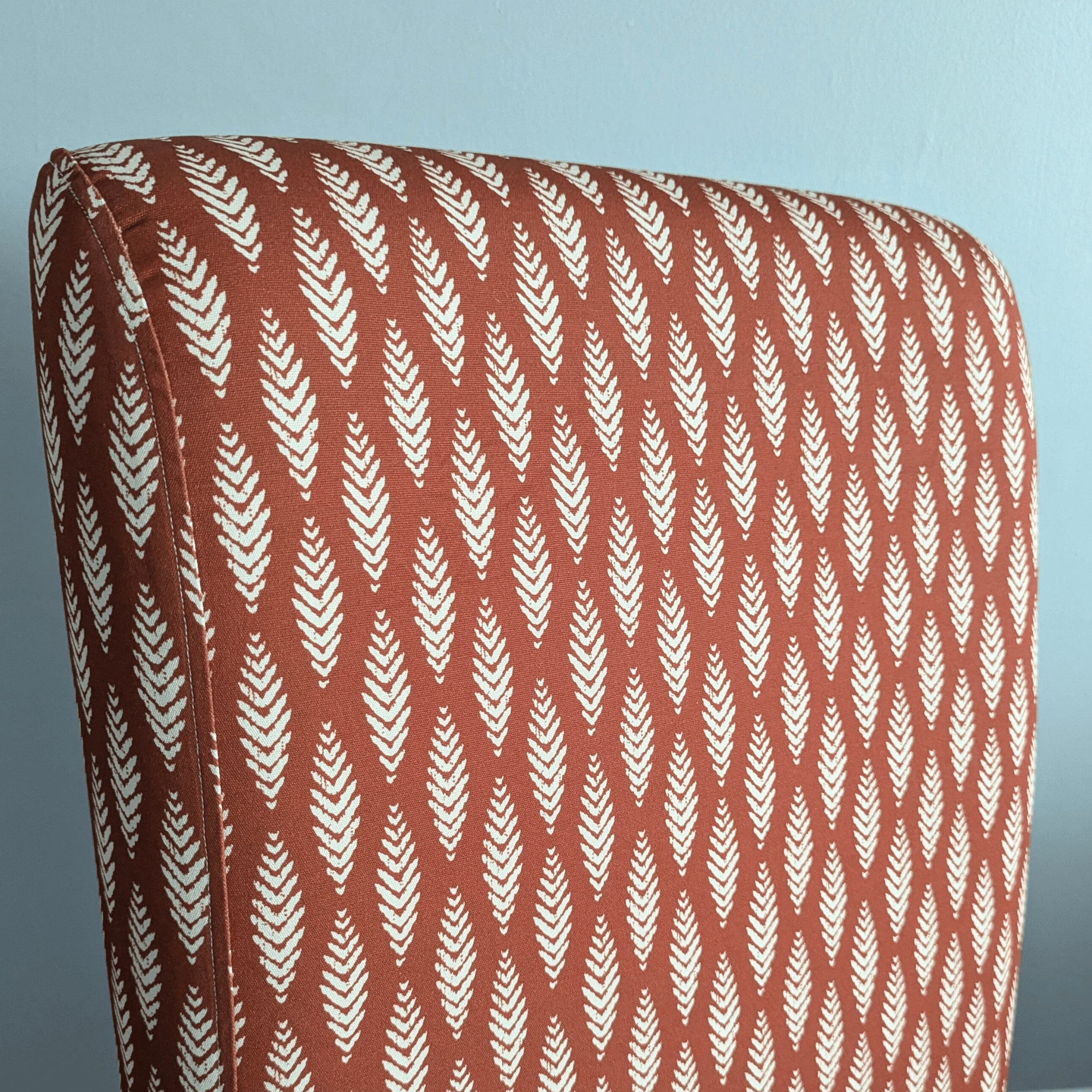 Rockin Cushions IKEA Henriksdal Dining Regular Leaf Terracotta Red Dining Chair Covers, Compatible with IKEA Henriksdal, Set of 2