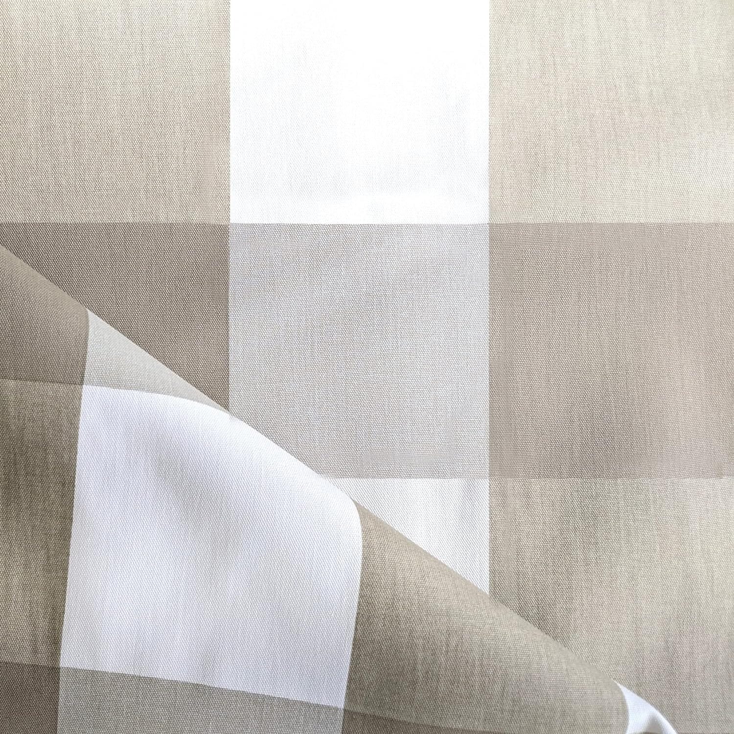 Rockin Cushions IKEA Henriksdal Dining Regular Rockin Cushions 100% Cotton Buffalo Check Beige Slipcover, Compatible with IKEA Henriksdal Dining Chair | Set of 2