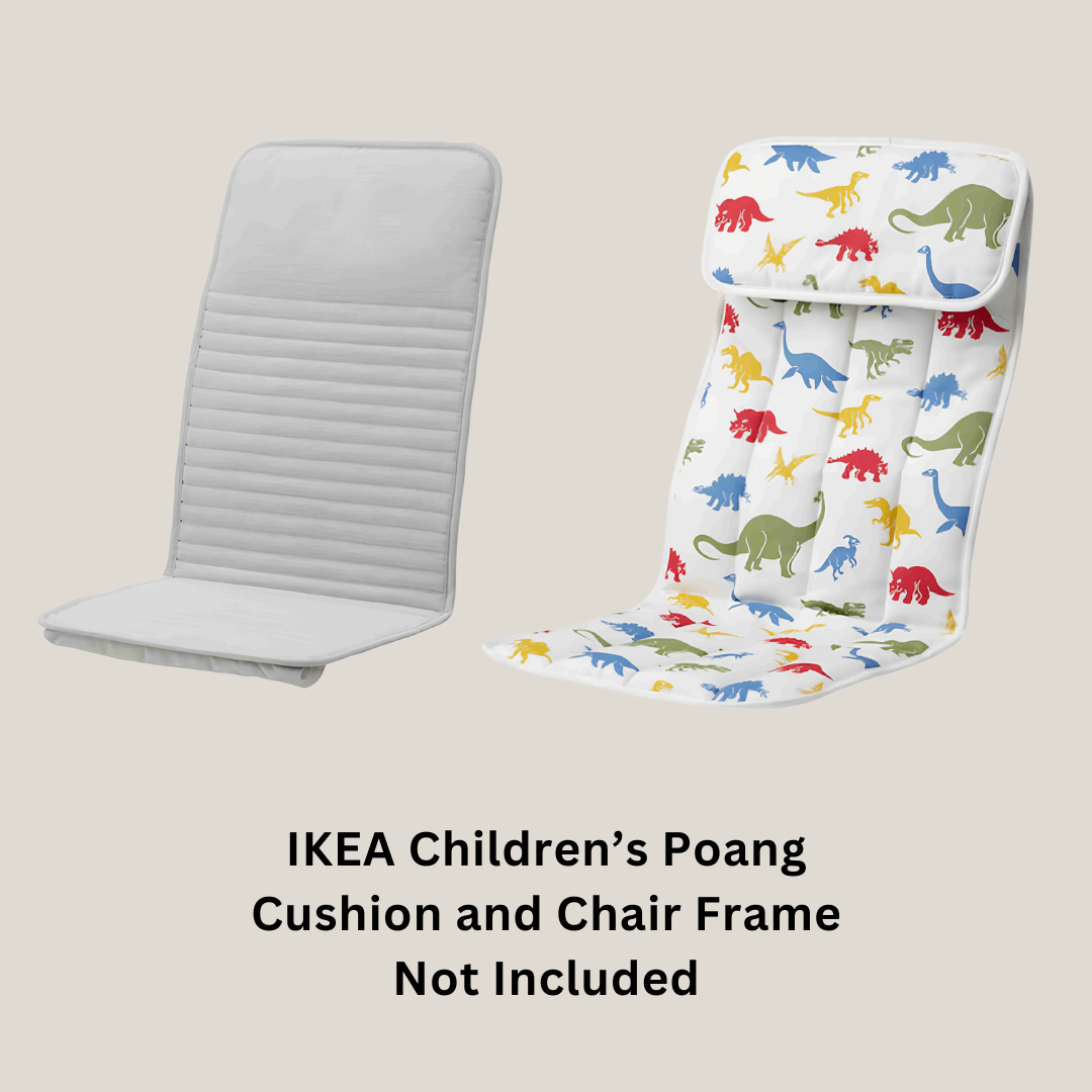Rockin Cushions IKEA Kids Poang Animal Safari Cushion Cover, Compatible with IKEA Children's Poang