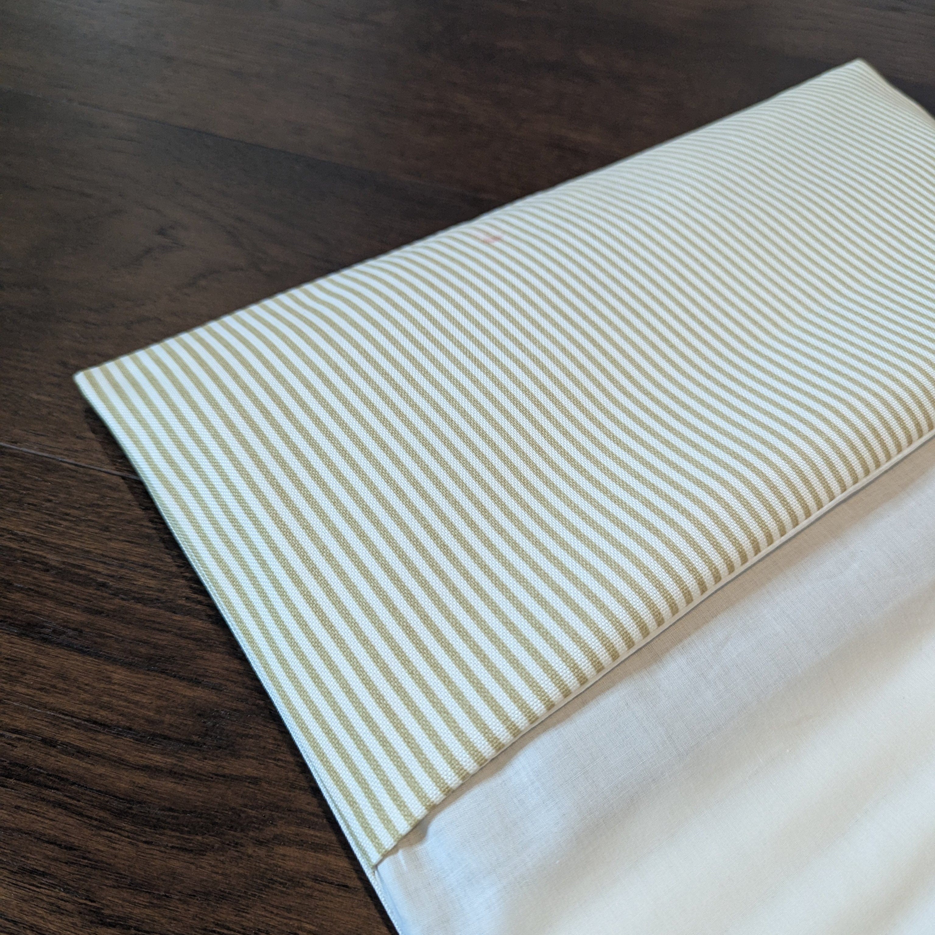 Rockin Cushions IKEA Kids Poang Beige Pinstripe Cushion Cover, Compatible with IKEA Children's Poang