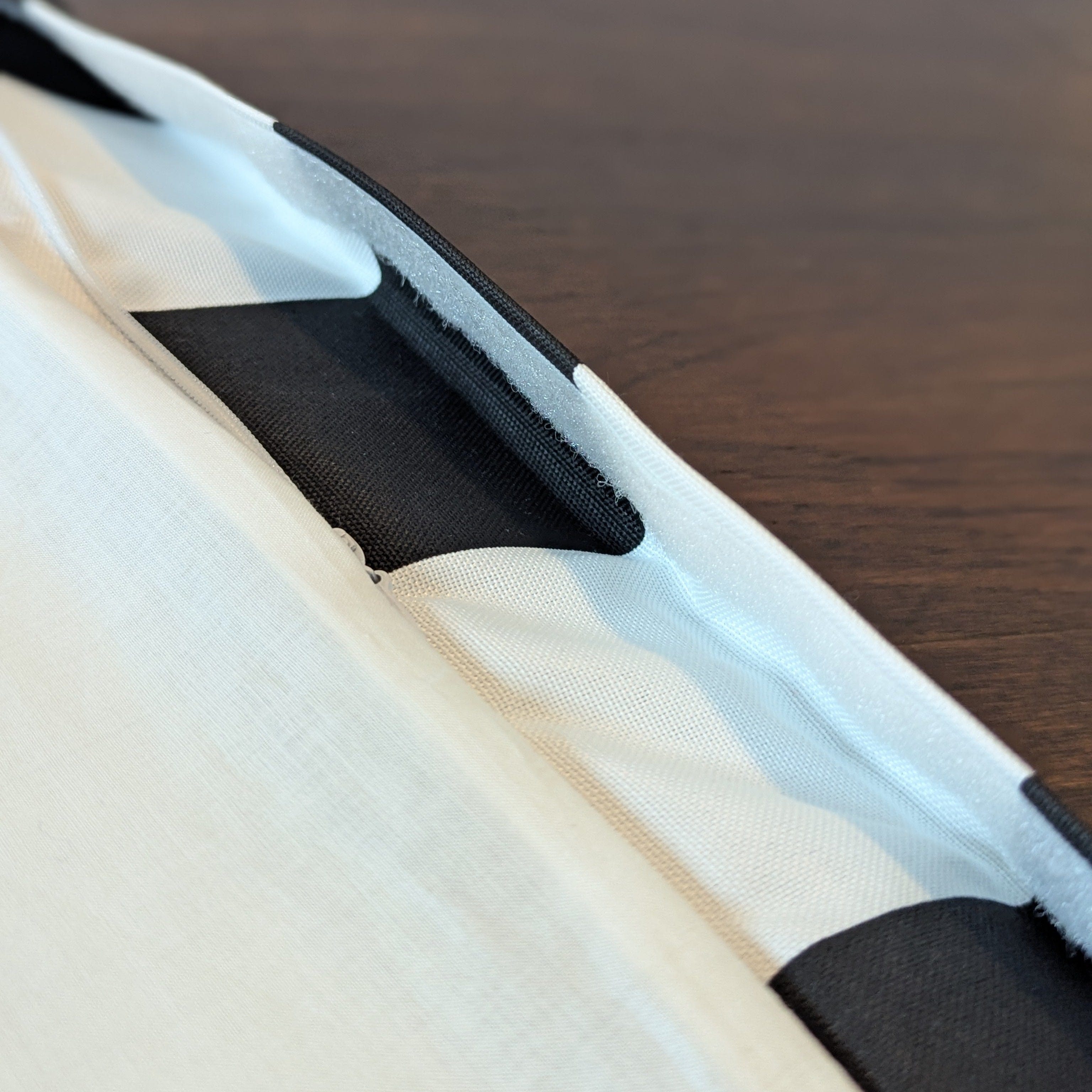 Rockin Cushions IKEA Kids Poang Black Stripe Cushion Cover, Compatible with IKEA Children's Poang