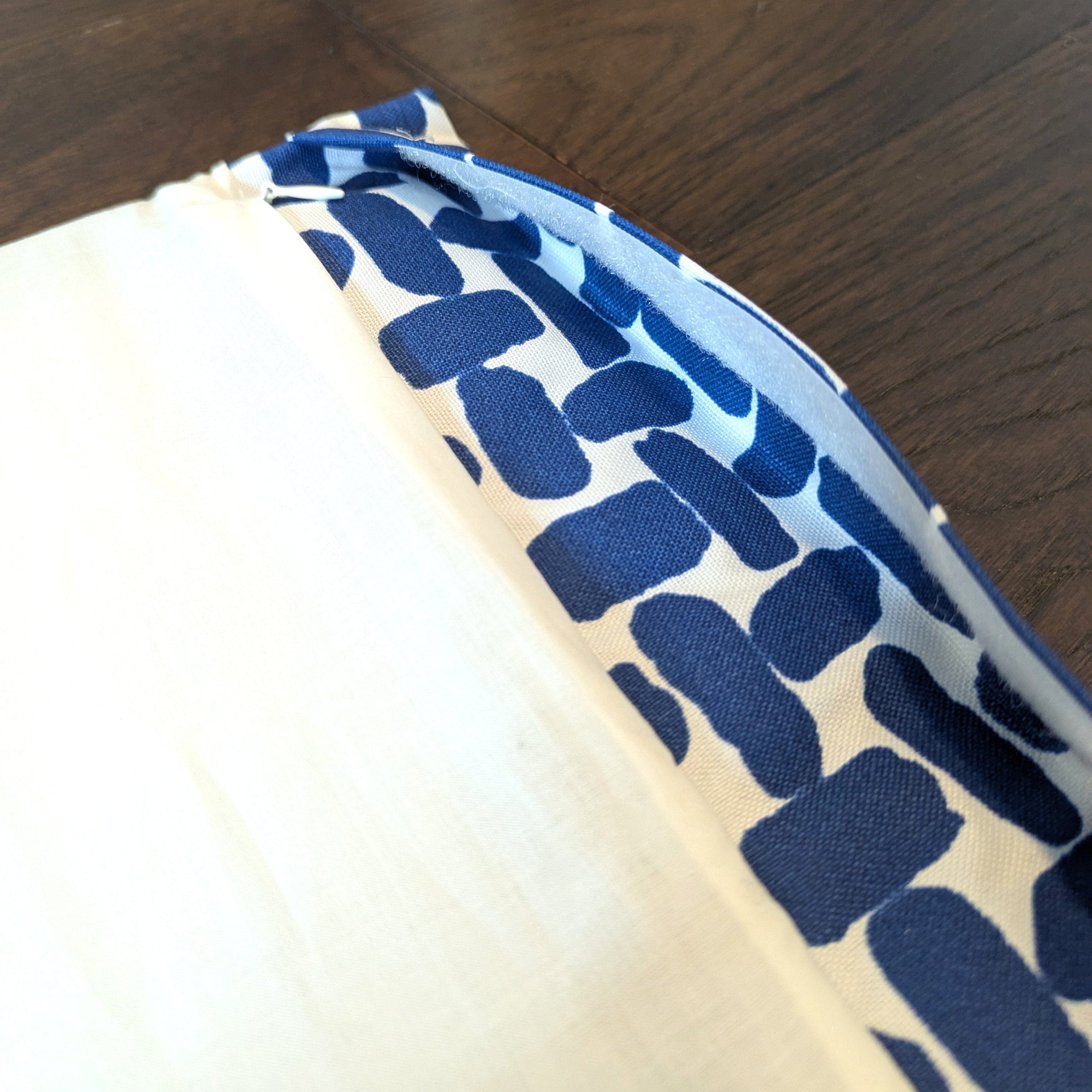 Rockin Cushions IKEA Kids Poang Blue Abstract Print Cushion Cover, Compatible with IKEA Children's Poang