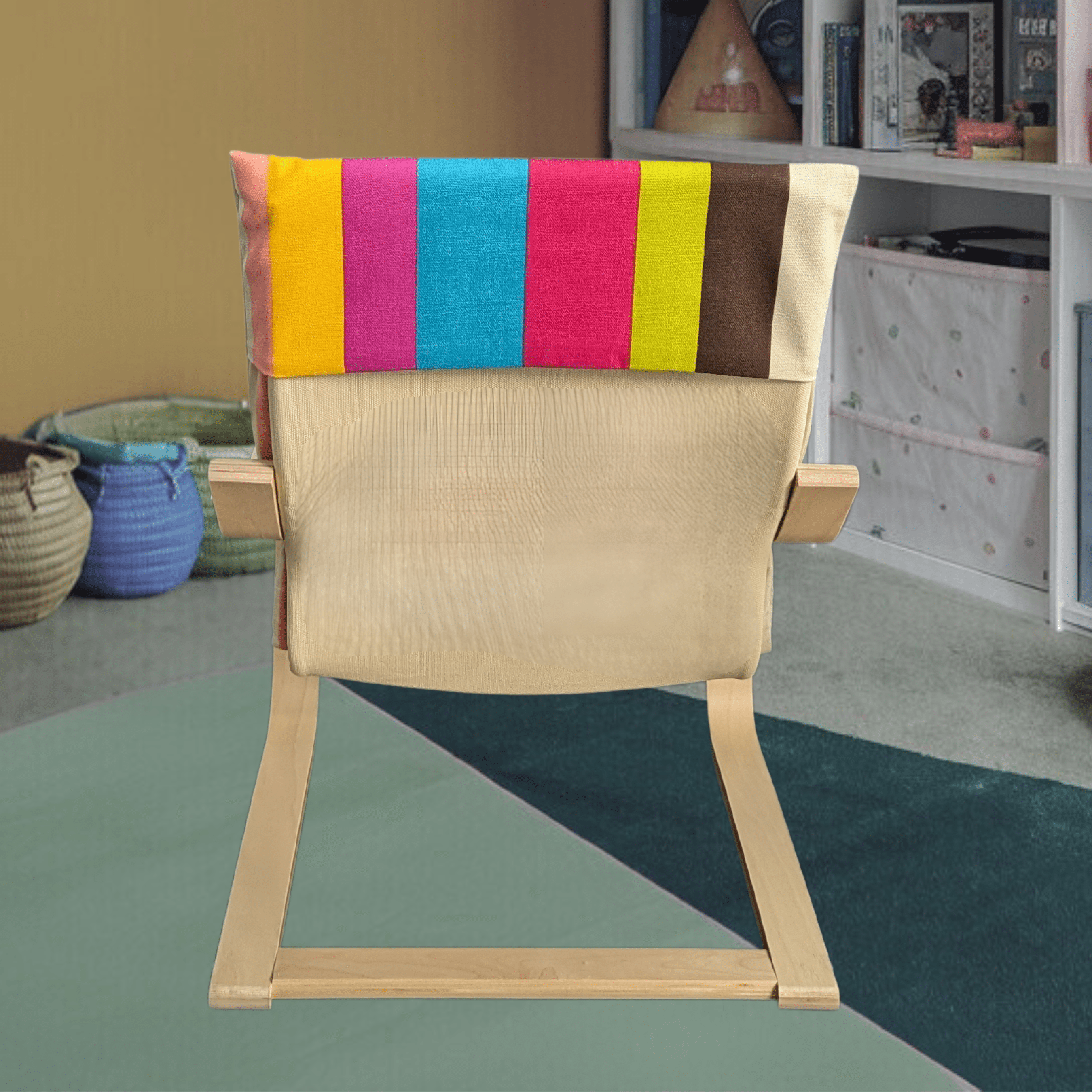 Rockin Cushions IKEA Kids Poang Kids Poang Rainbow Stripe