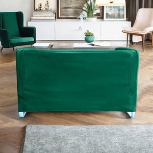 Rockin Cushions IKEA Knopparp Sofa 2 Seater IKEA KNOPPARP Slip Cover, Forest Green Velvet