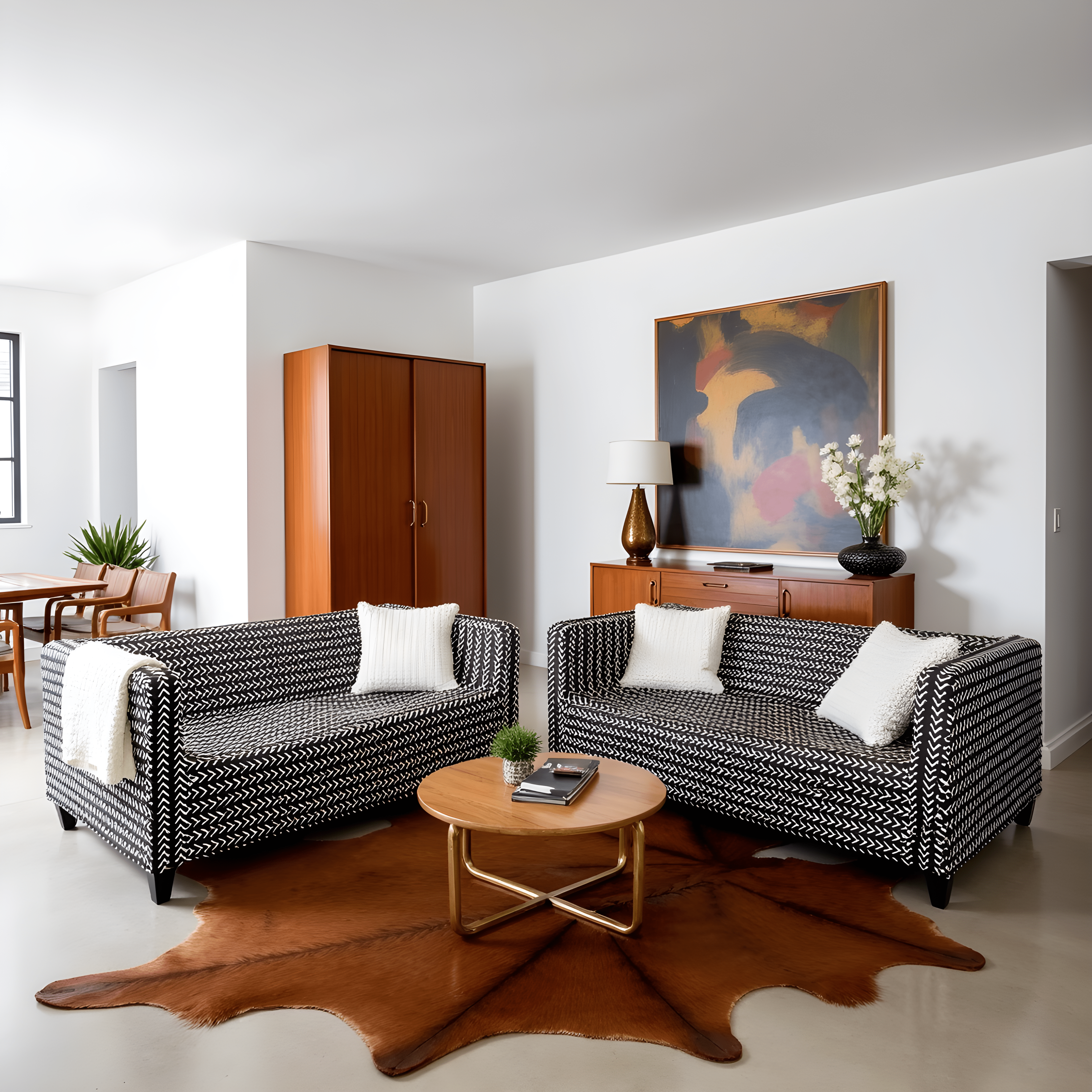 Rockin Cushions IKEA Knopparp Sofa Black Boho Mudcloth Arrow Print Slip Cover, Compatible with IKEA KNOPPARP