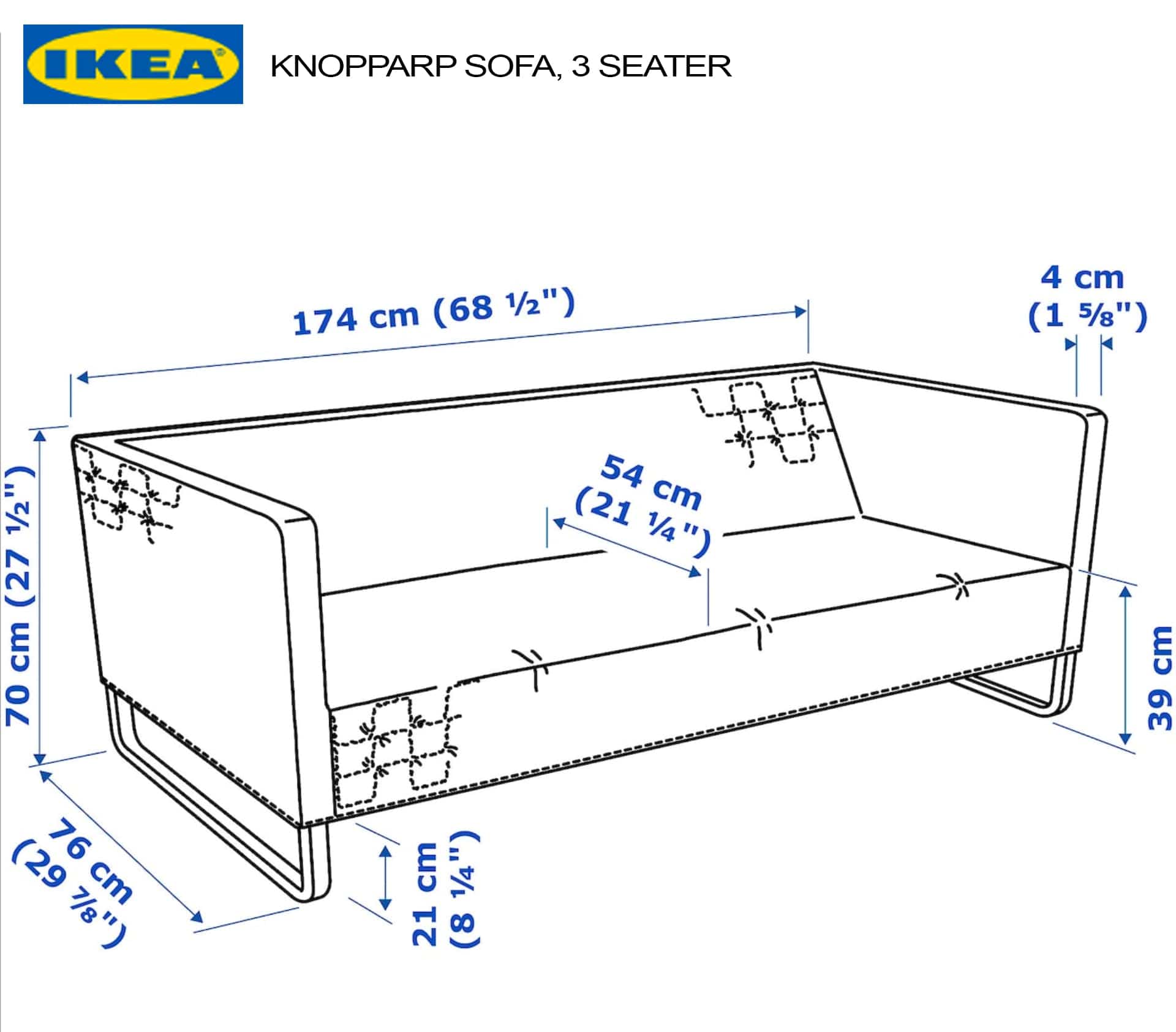 Rockin Cushions IKEA Knopparp Sofa Mixed Design Slipcovers for IKEA Knopparp 3-Seater Sofa — Bulk Clearance Lot, 100 Units (Assorted Linens & Prints)