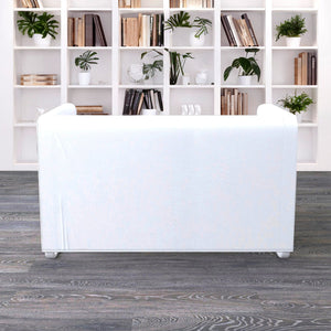 Rockin Cushions IKEA Knopparp Sofa Solid White European Linen IKEA KNOPPARP Slip Cover