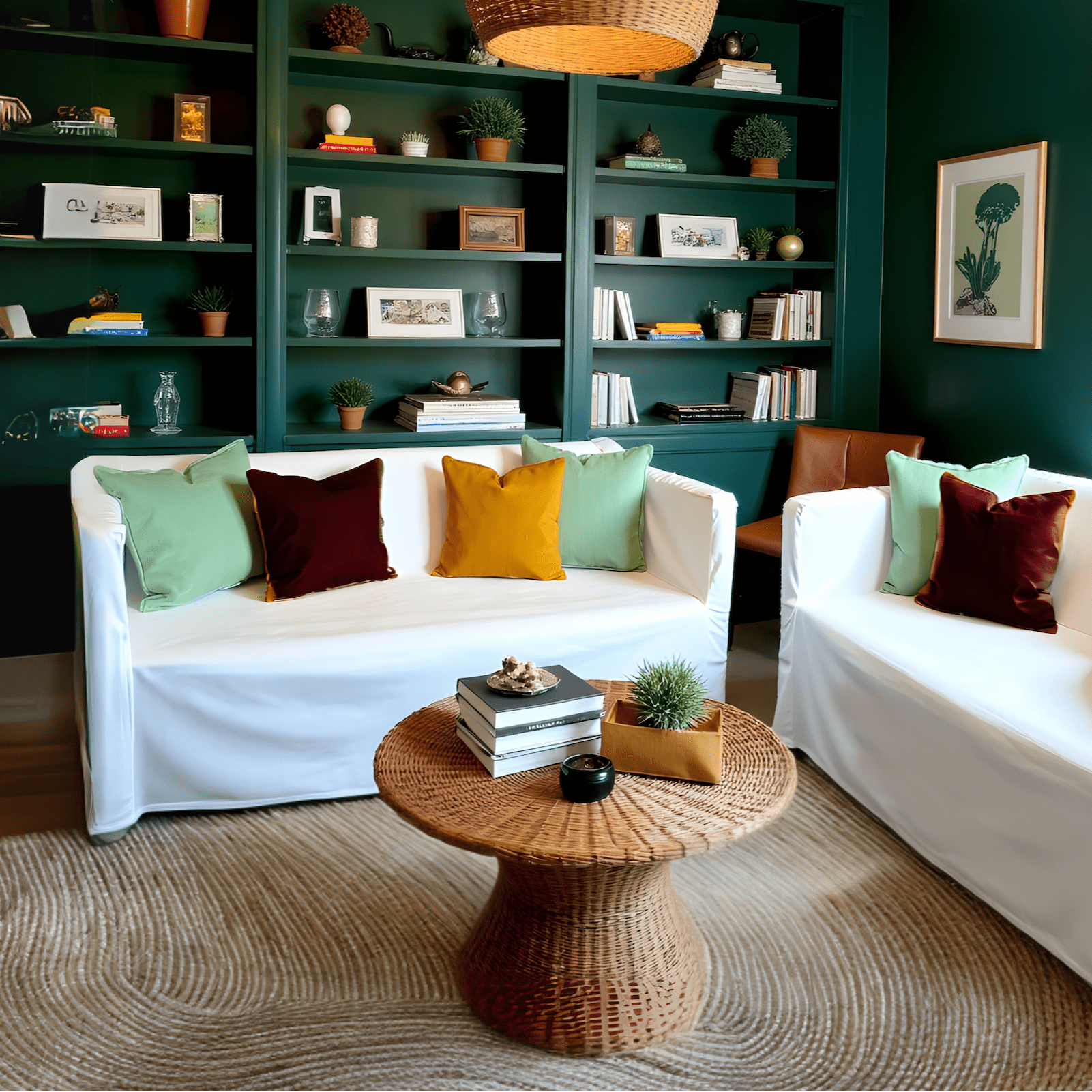 Rockin Cushions IKEA Knopparp Sofa Solid White European Linen Slip Cover, Compatible with IKEA KNOPPARP