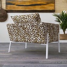 Load image into Gallery viewer, Rockin Cushions IKEA Koarp Armchair SALE IKEA KOARP Armchair Covers, Brown Big Cat Animal Print, Compatible with IKEA Koarp