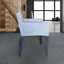 Load image into Gallery viewer, Rockin Cushions IKEA Nils Chair SALE IKEA NILS Ticking Stripe Navy Chair Cover,  Compatible with IKEA Nils Armchair