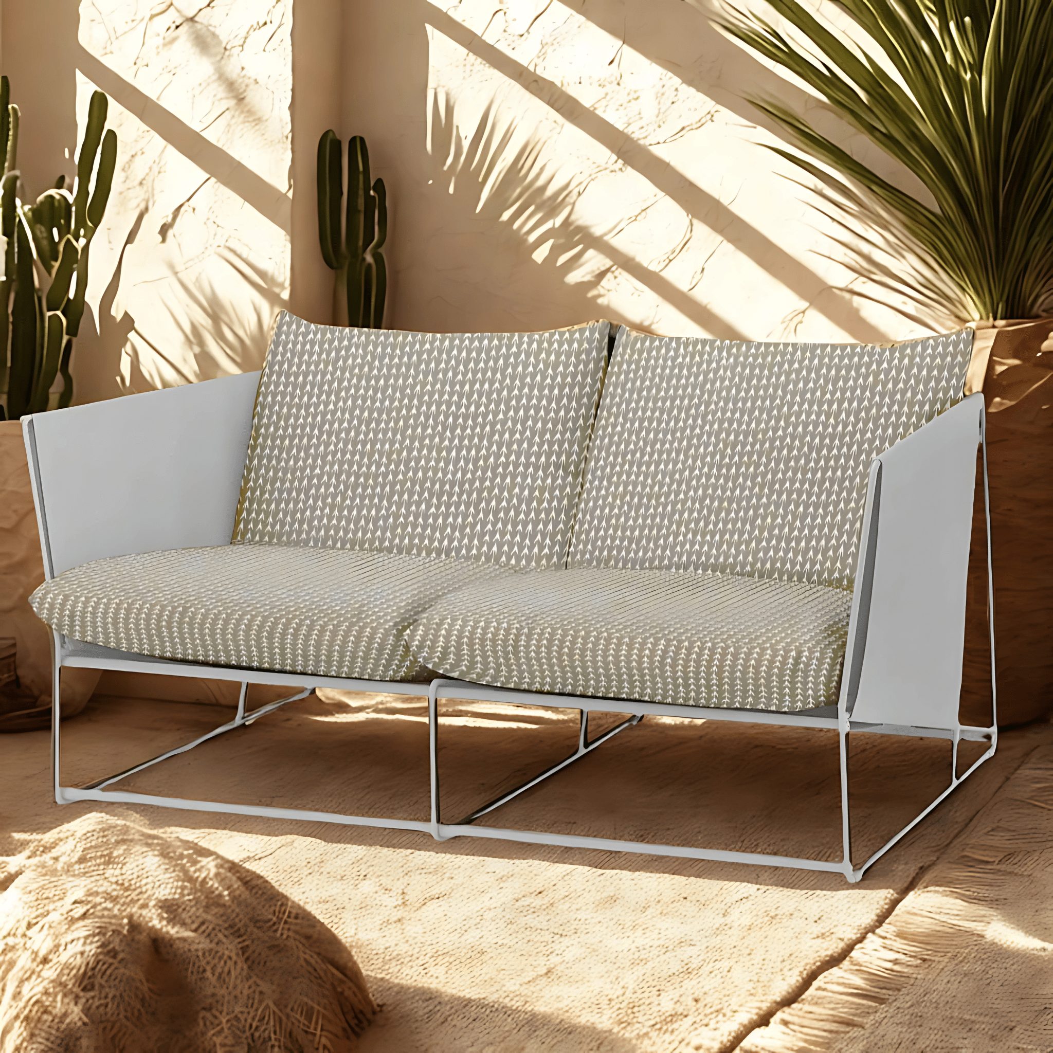 Rockin Cushions IKEA Outdoor Slipcovers 1 pillow and 1 seat cover Taupe Vine Indoor Slipcovers, Compatible with IKEA Havsten - Made to Order