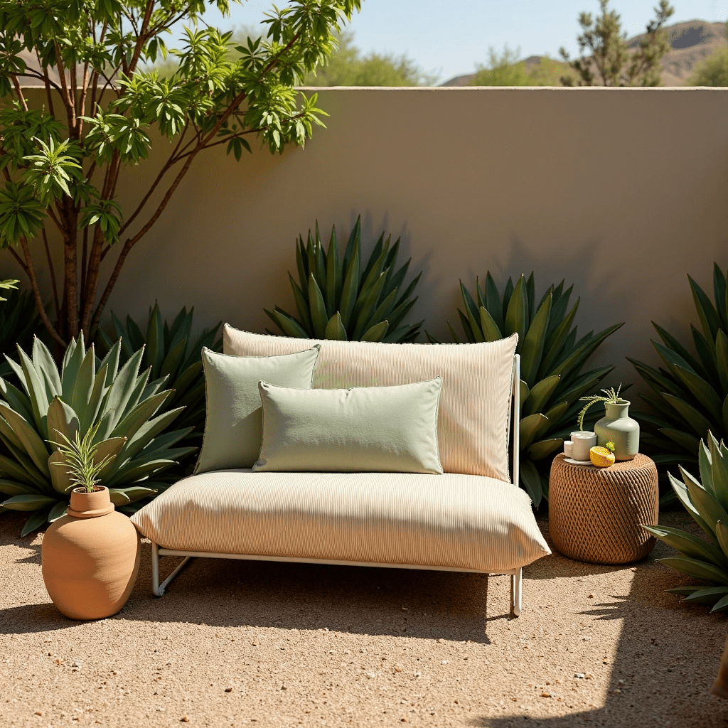 Rockin Cushions IKEA Outdoor Slipcovers 1 x Seat and 1 Pillow Cover Beige Stripe Outdoor Slipcovers, Compatible with IKEA Havsten