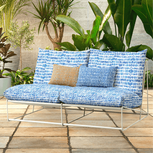 Rockin Cushions IKEA Outdoor Slipcovers 1 x Seat and 1 Pillow Cover Blue Rain IKEA Havsten Outdoor Slipcovers