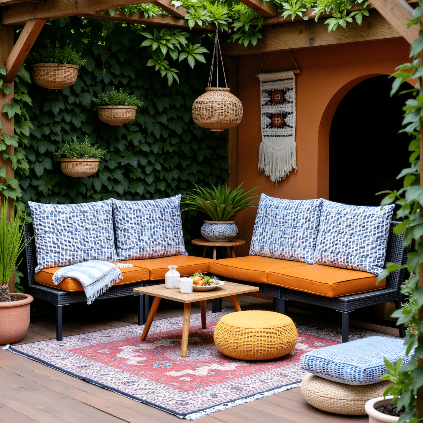 Rockin Cushions IKEA Outdoor Slipcovers 2 Pack Outdoor Pillow Covers | Blue Rain | Compatible with IKEA Duvholmen and Kuddarna Cushions