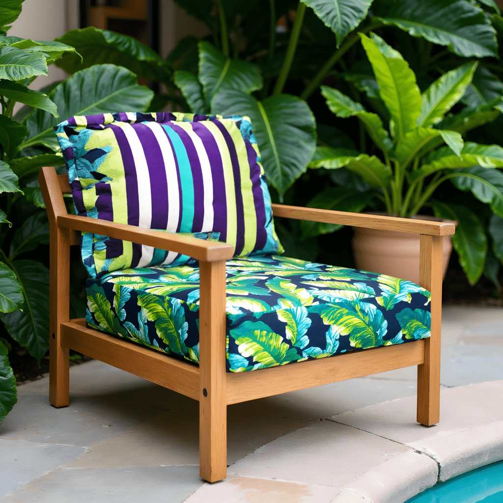 Rockin Cushions IKEA Outdoor Slipcovers 2 Pack Outdoor Seat Covers | Banana Leaf | Compatible with IKEA Duvholmen Inner Cushion