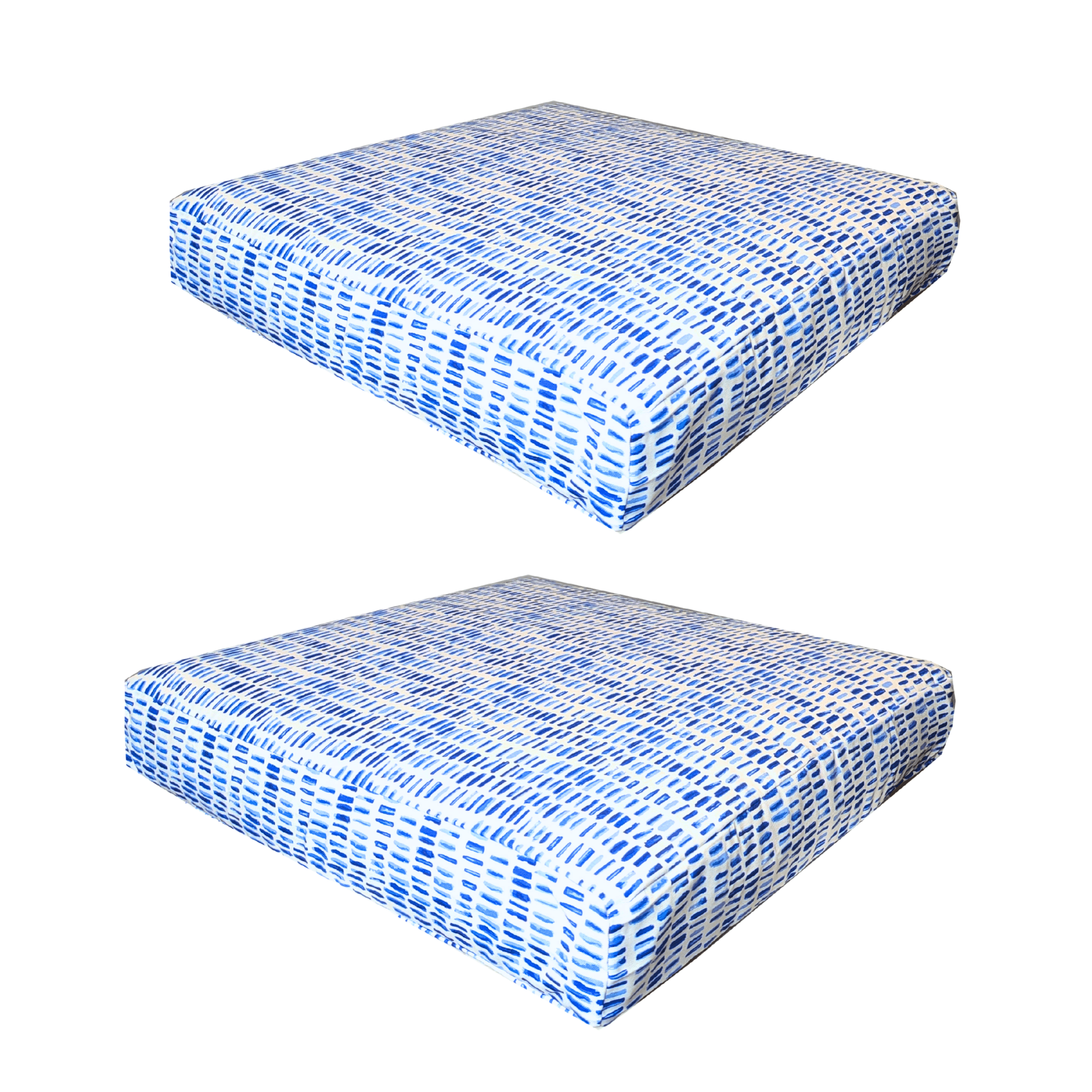 Rockin Cushions IKEA Outdoor Slipcovers 2 Pack Outdoor Seat Covers | Blue Rain | Compatible with IKEA Duvholmen Inner Cushion