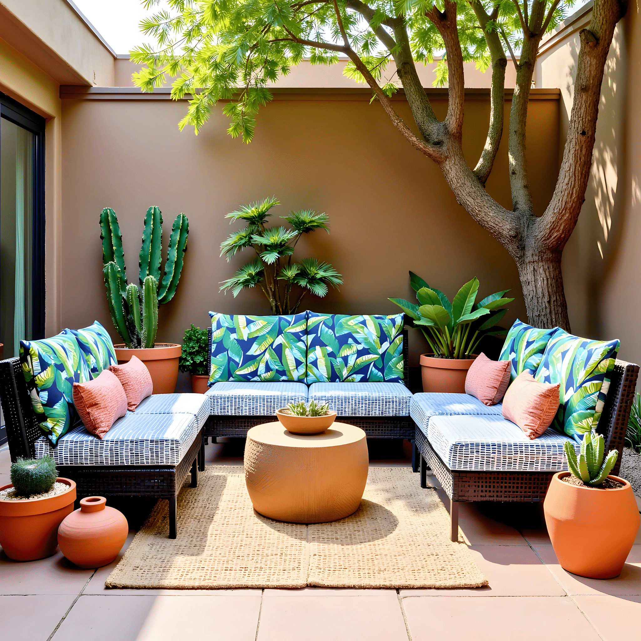 Rockin Cushions IKEA Outdoor Slipcovers 2 Pack Outdoor Seat Covers | Blue Rain | Compatible with IKEA Duvholmen Inner Cushion