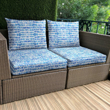 Load image into Gallery viewer, Rockin Cushions IKEA Outdoor Slipcovers 2 x Pillow Covers Blue Rain IKEA Arholma Kuddarna Outdoor Slipcovers