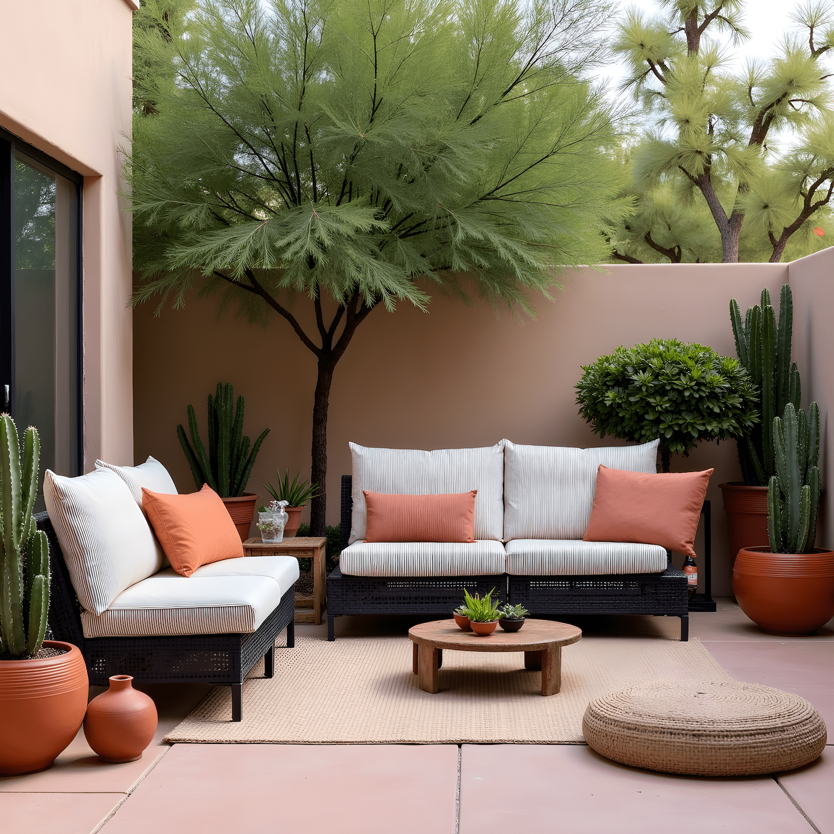 Rockin Cushions IKEA Outdoor Slipcovers Beige Stripe Outdoor Slip Covers, Compatible with IKEA Duvholmen