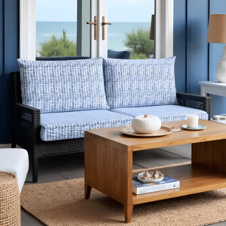 Rockin Cushions IKEA Outdoor Slipcovers Blue Rain Outdoor Slipcovers, Compatible with IKEA Duvholmen Kuddarna