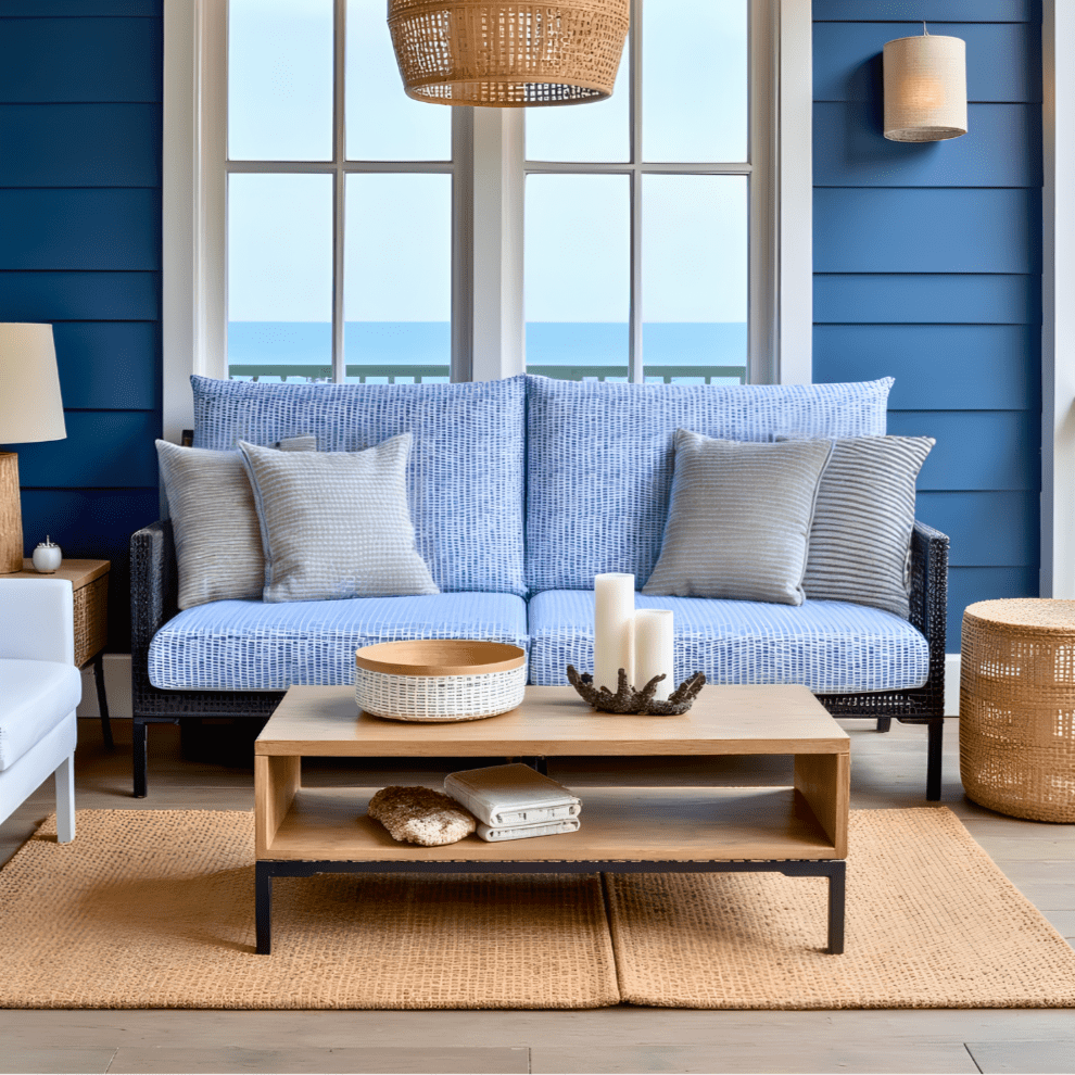 Rockin Cushions IKEA Outdoor Slipcovers Blue Rain Outdoor Slipcovers, Compatible with IKEA Duvholmen Kuddarna