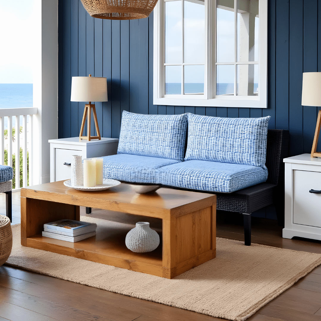 Rockin Cushions IKEA Outdoor Slipcovers Blue Rain Outdoor Slipcovers, Compatible with IKEA Duvholmen Kuddarna