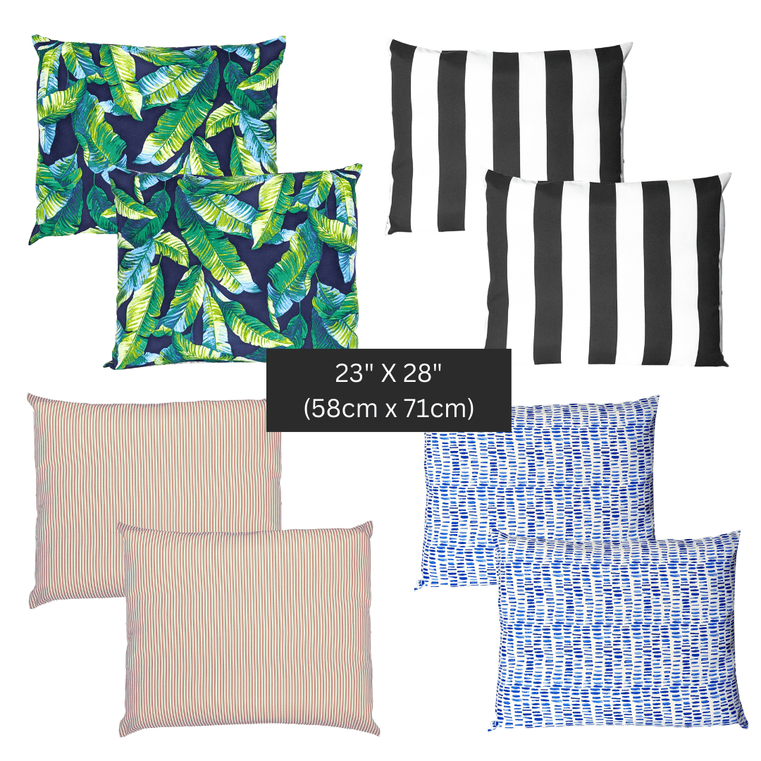 Rockin Cushions IKEA Outdoor Slipcovers Outdoor Cushion Covers for IKEA Duvholmen — Bulk Clearance Lot, 100 Pairs (Assorted Designs)