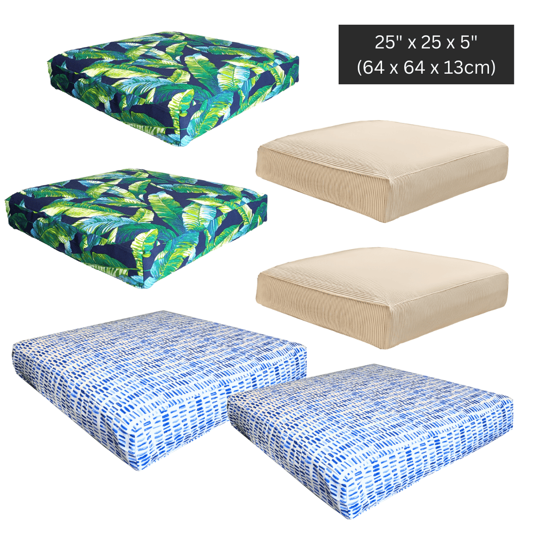 Rockin Cushions IKEA Outdoor Slipcovers Outdoor Cushion Seat Covers for IKEA Arholma & Duvholmen — Bulk Clearance Lot, 100 Pairs (Assorted Designs)