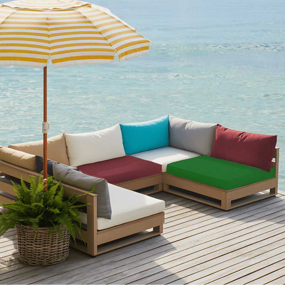 Rockin Cushions IKEA Outdoor Slipcovers SALE 30-Piece Sunbrella Outdoor Slipcover Set, Compatible with Duvholmen Kuddarna Cushions