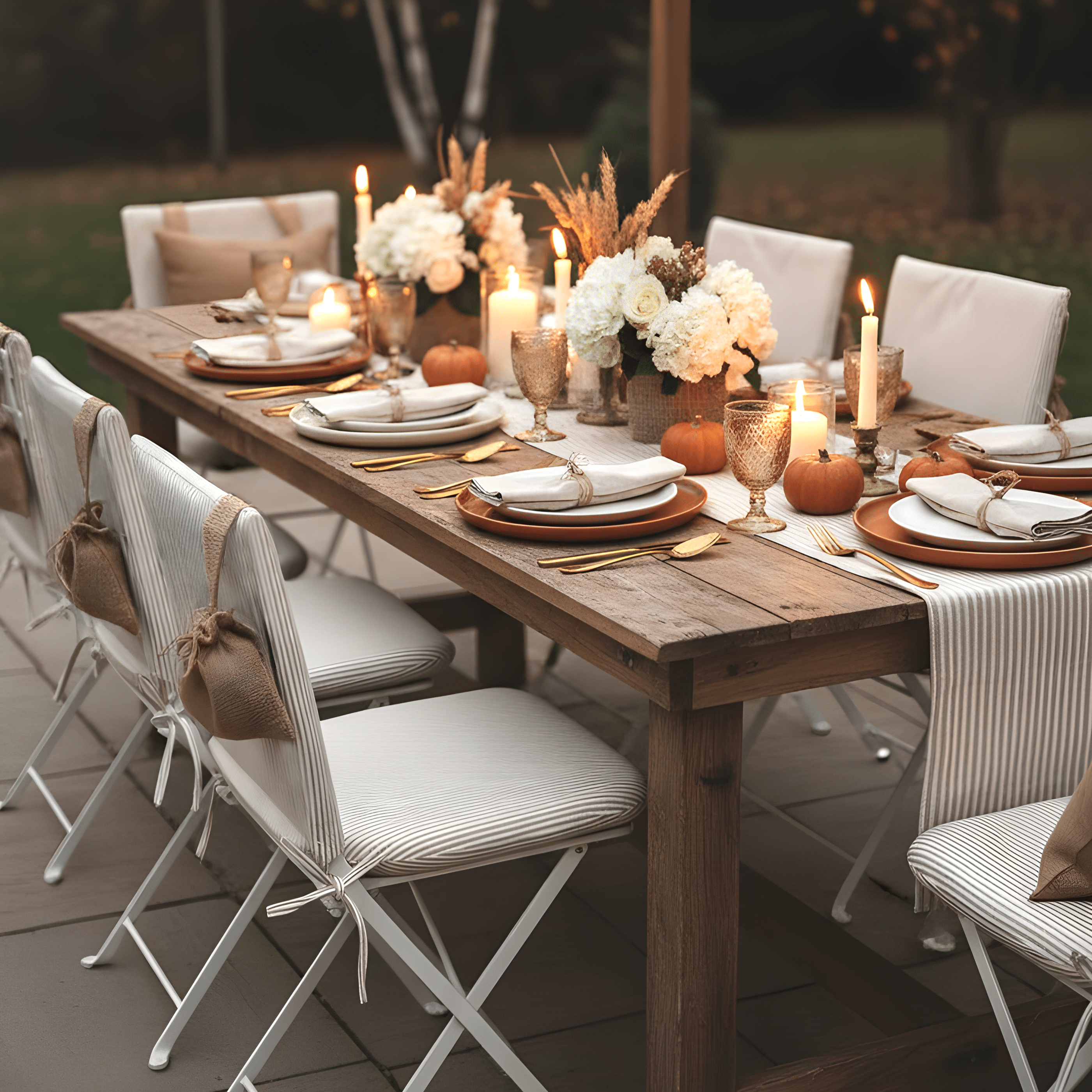 Rockin Cushions IKEA Outdoor Slipcovers Set of 2, Beige Stripe Chair Cover and Pad Set