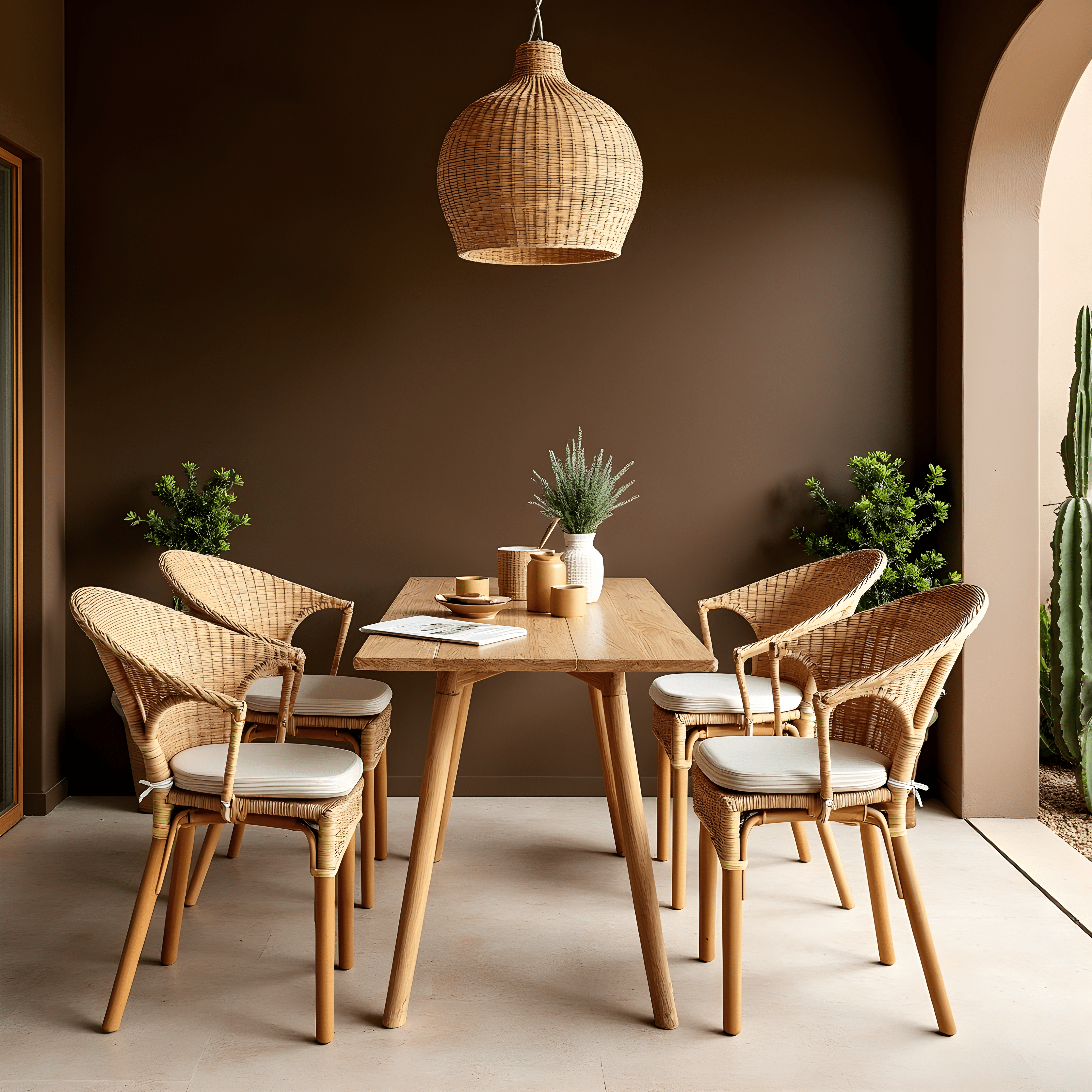 Rockin Cushions IKEA Outdoor Slipcovers Set of 2, Beige Stripe U-Shape Outdoor Chair Pad, Removable Covers