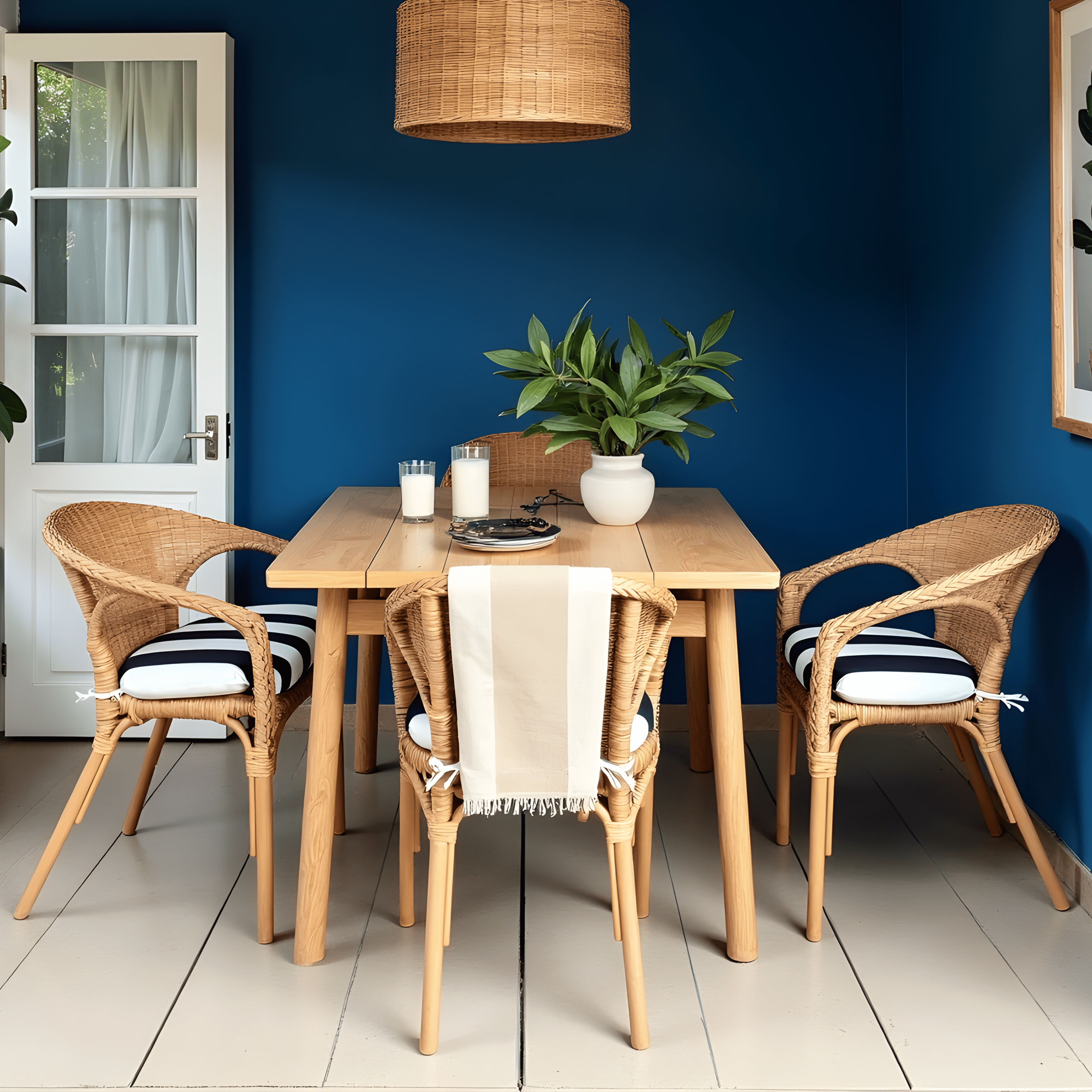 Rockin Cushions IKEA Outdoor Slipcovers Set of 2, Black Stripe U-Shape Outdoor Chair Pad, Removable Covers